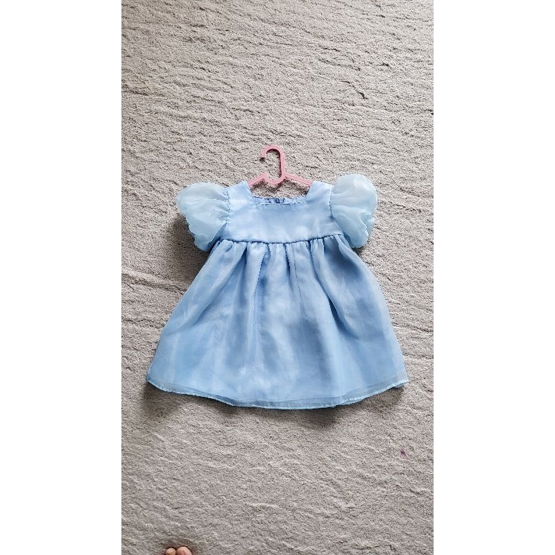 Sky Blue Organza Dress