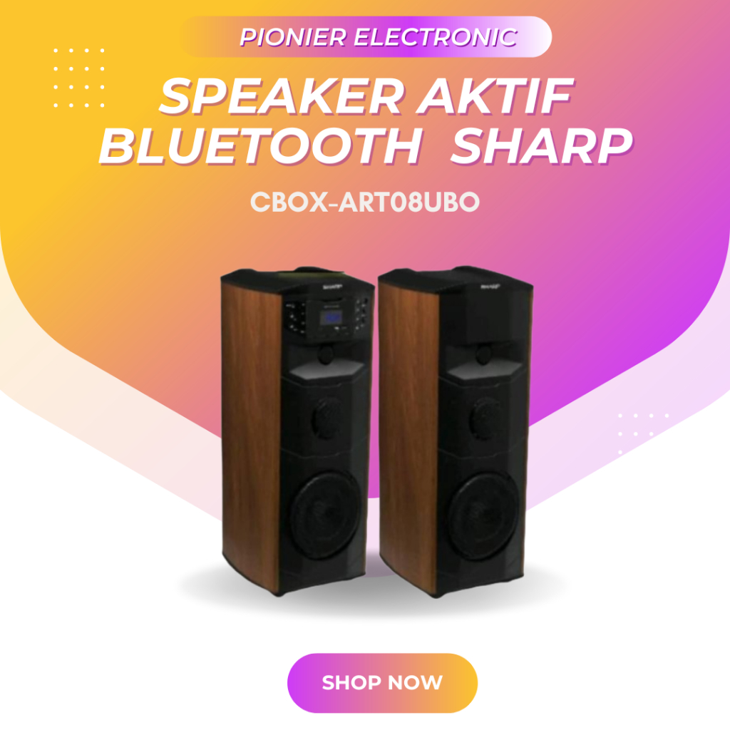 [EKS - DISPLAY} SPEAKER AKTIF BLUETOOTH  SHARP  CBOX-ART08UBO