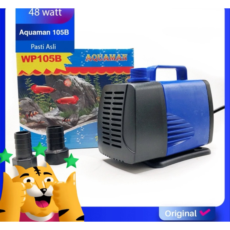 AQUAMAN WP 105 B Pompa Air Celup Aquarium Kolam AQUAMAN 105B Low Watt