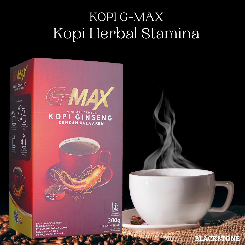 

Kopi Herbal Penambah Stamina Pria Dewasa Tahan Lama - Kopi Gmax 1 Box 10 Sachet