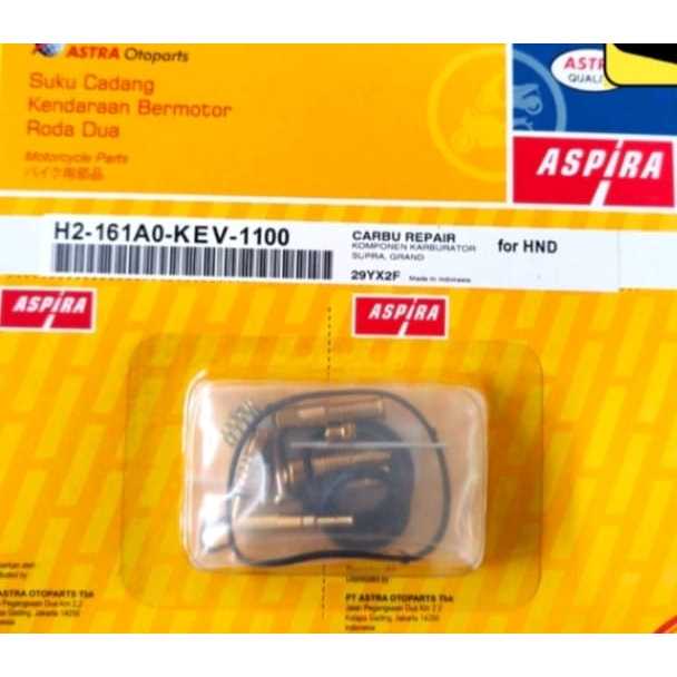 REPAIRKIT KARBURATOR KEV SUPRA X LAMA GRAND LEGENDA PRIMA,WIN ,ORIGINAL ASPIRA