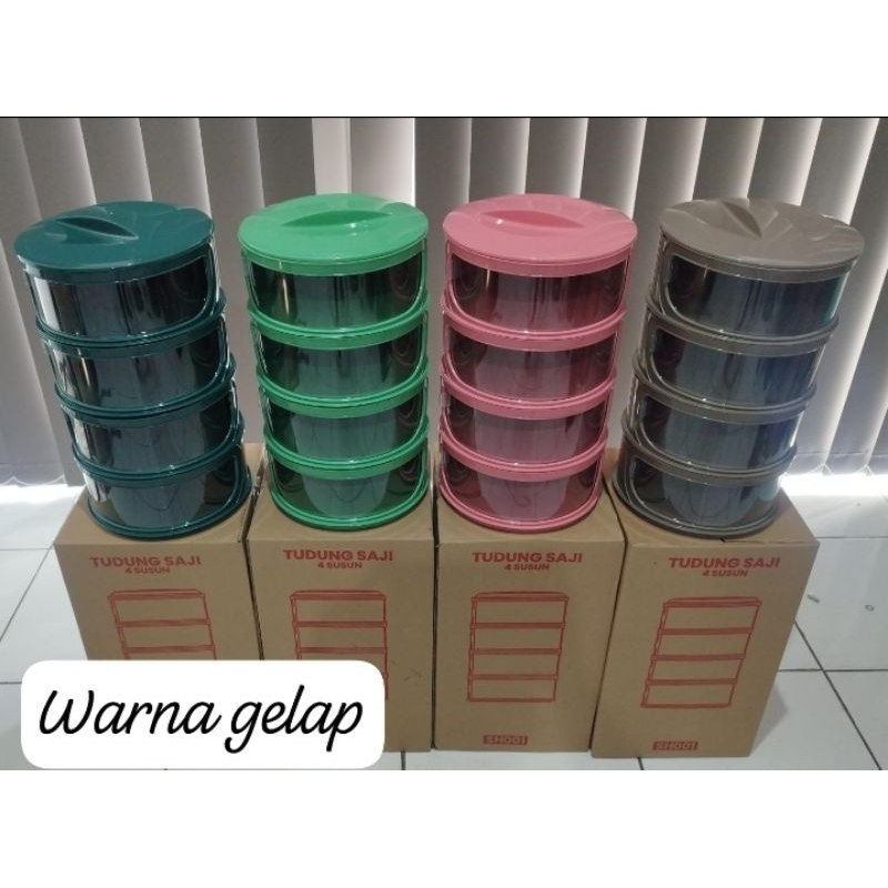 TUDUNG SAJI 4 SUSUN / RAK MAKANAN 4 SUSUN