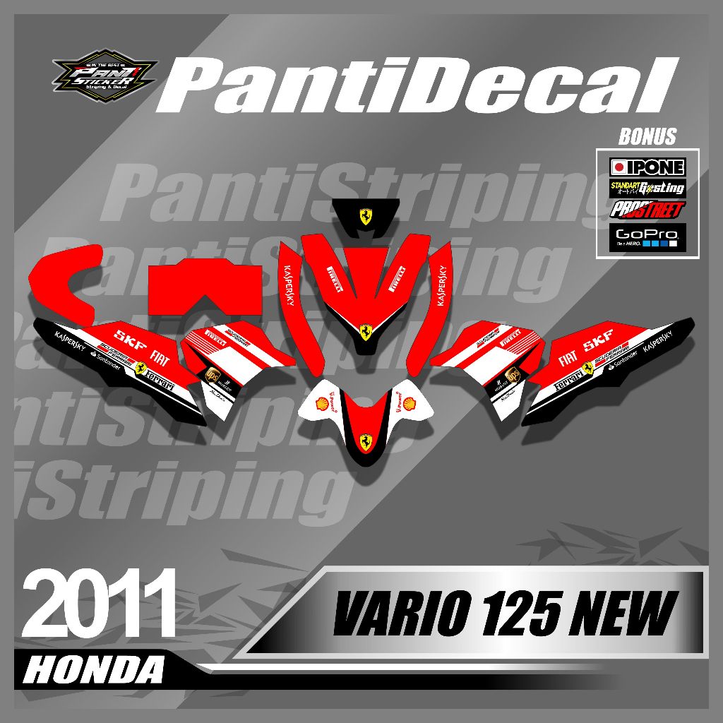 Sticker Vario 125 New 2023 CBS FULL BODY variasi list - Skotlet Motor Honda Vario 125 New 2023 Desai