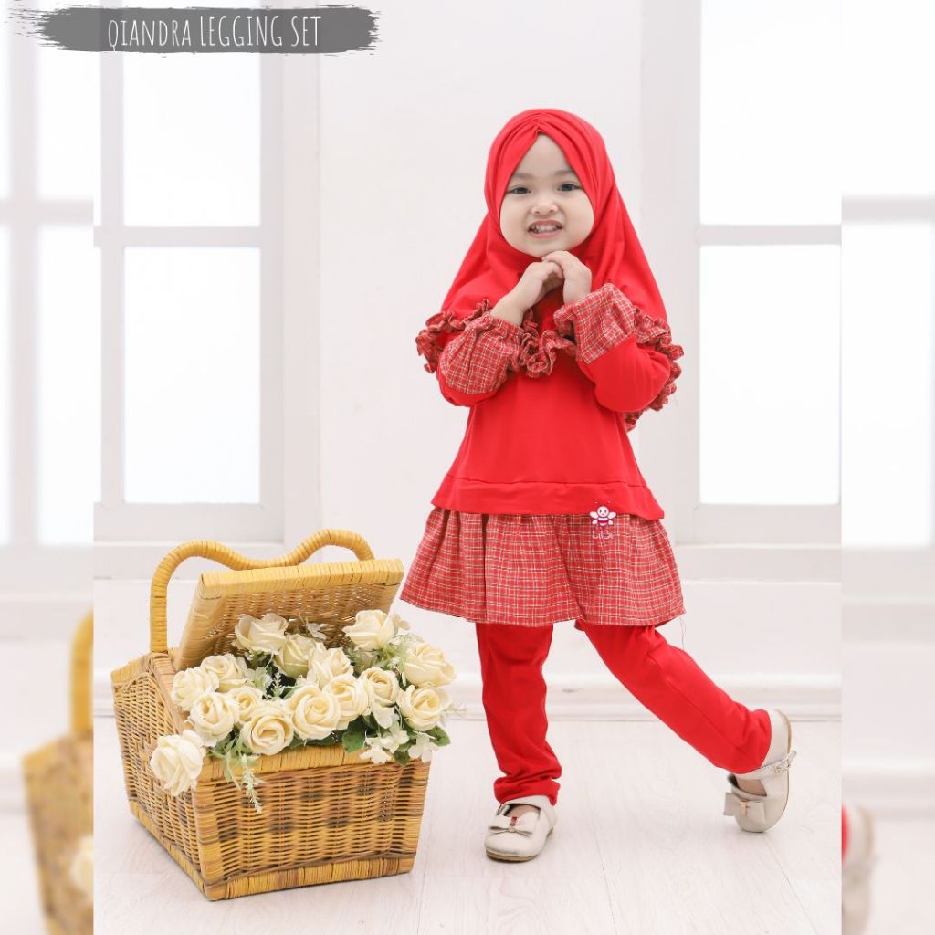 ELBI - Qiandra Legging Set by lilbi - Setelan Muslim Terbaru - Baju Muslim Anak Kekinian