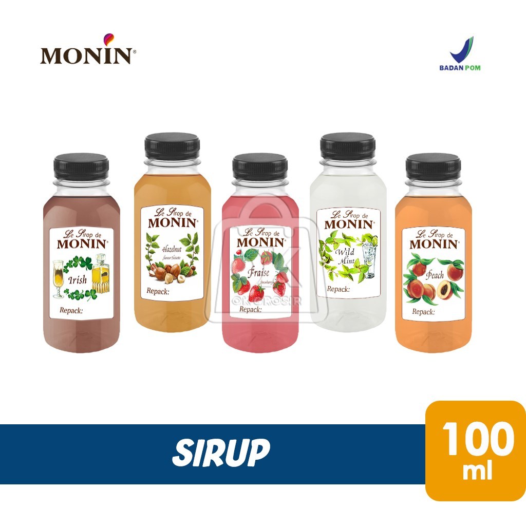 

Sirup Monin Repack / Syrup Monin All Varian (Botol Plastik 100ml)