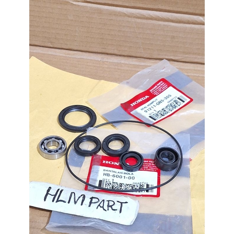 Seal mesin komplit GN5 plus bearing 6001 honda Supra X lama grand win supra fit lama