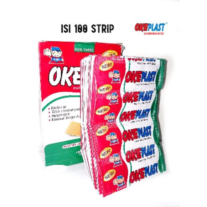( 1 BOX ISI 100) OKEPLAST / hansaplast okeplast