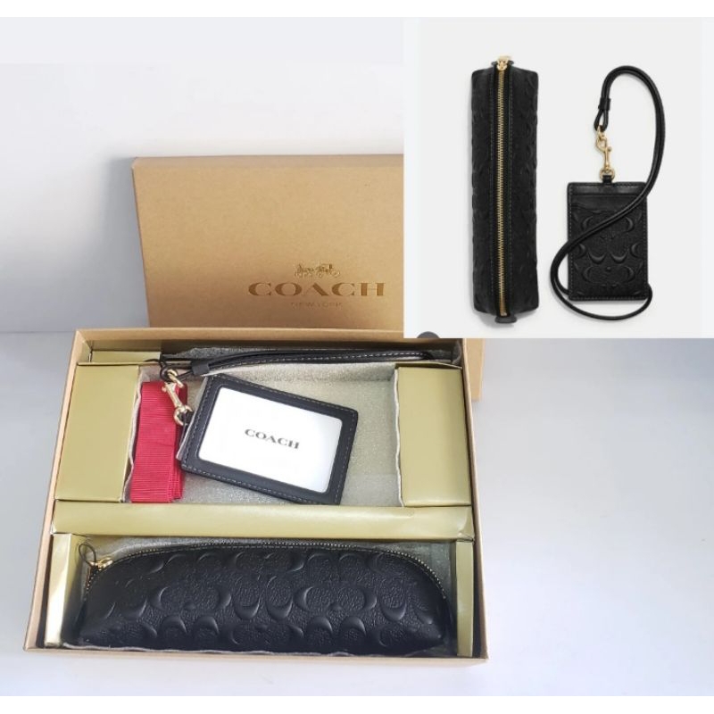 

Pencil case + lanyard Id set with box