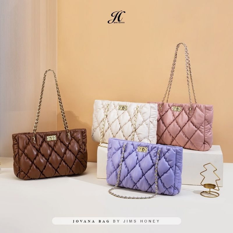 JOVANA BAG Jims Honey Tas Besar Handbag Bahu Wanita Kerja Kuliah Import