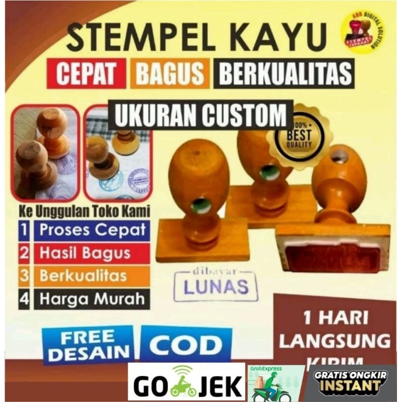 

STEMPEL KAYU UKURAN CUSTOM/UKURAN BESAR