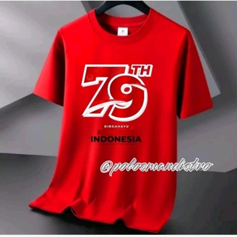 kaos merah putih  17 agustus  merah putih 79 MERDEKA