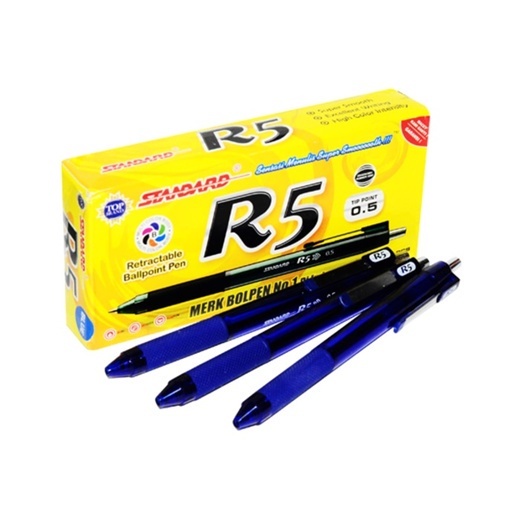 

Pulpen Standard R-5 Warna Hitam Tip 0.5 Satuan