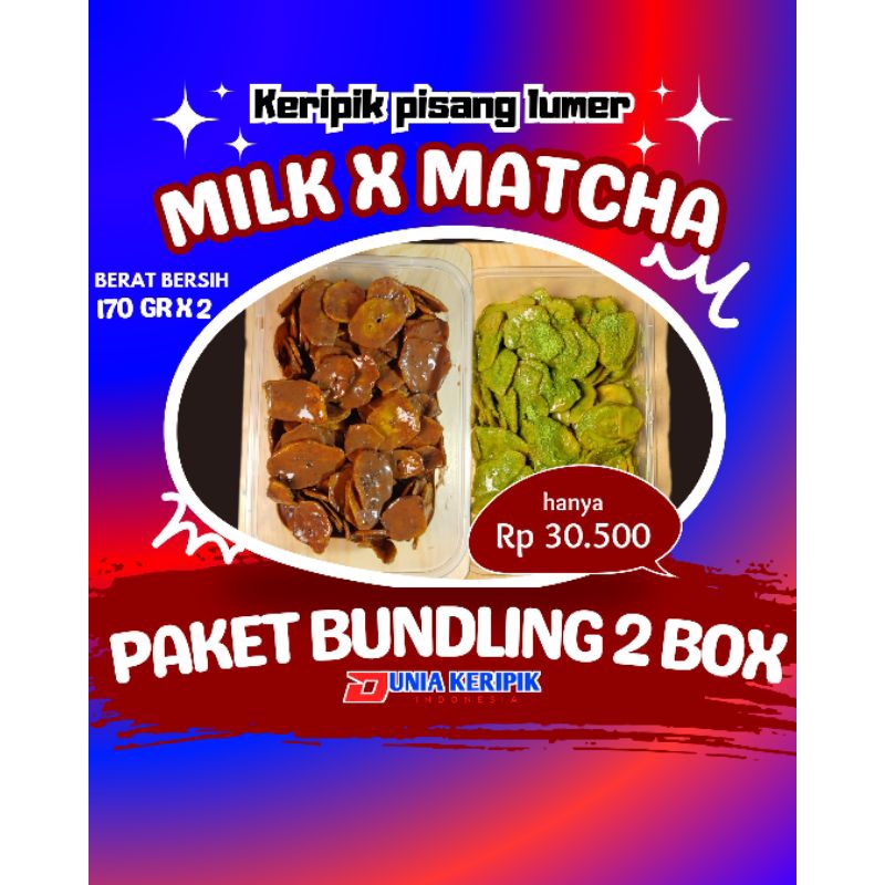

paket bundling 2 box 170gr X 2 by:dunia keripik indonesia