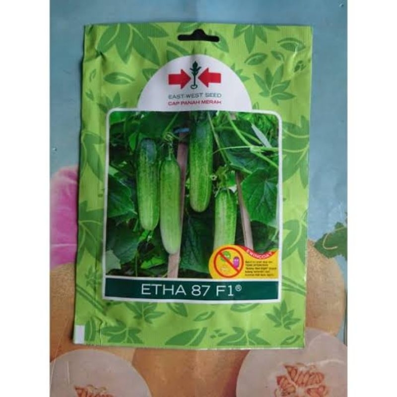 Benih Bibit Timun Etha 87 F1 (Buah banyak Lebat dan Tahan Virus) Isi Benih 20 Gram Kadaluarsa 2026 T