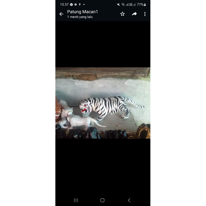 patung harimau putih uk50