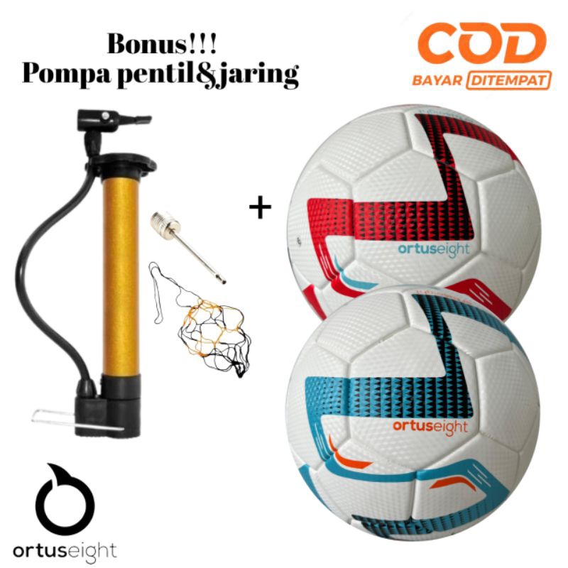BOLA FUTSAL ORTUSEIGHT TYPHOON ORIGINAL FUTSAL SIZE 4/GRATIS POMPA PENTIL&JARING