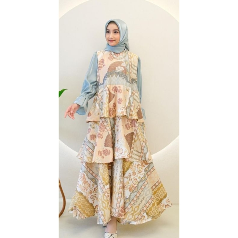 Nara Dress Dior Silk Premium Set Hijab