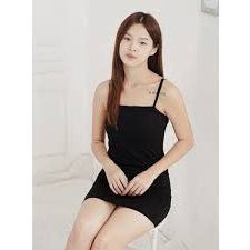 dress tengtop bodycon //dres kemben sexy korean style / tanktop polos bahan spandex halusdan lembut/