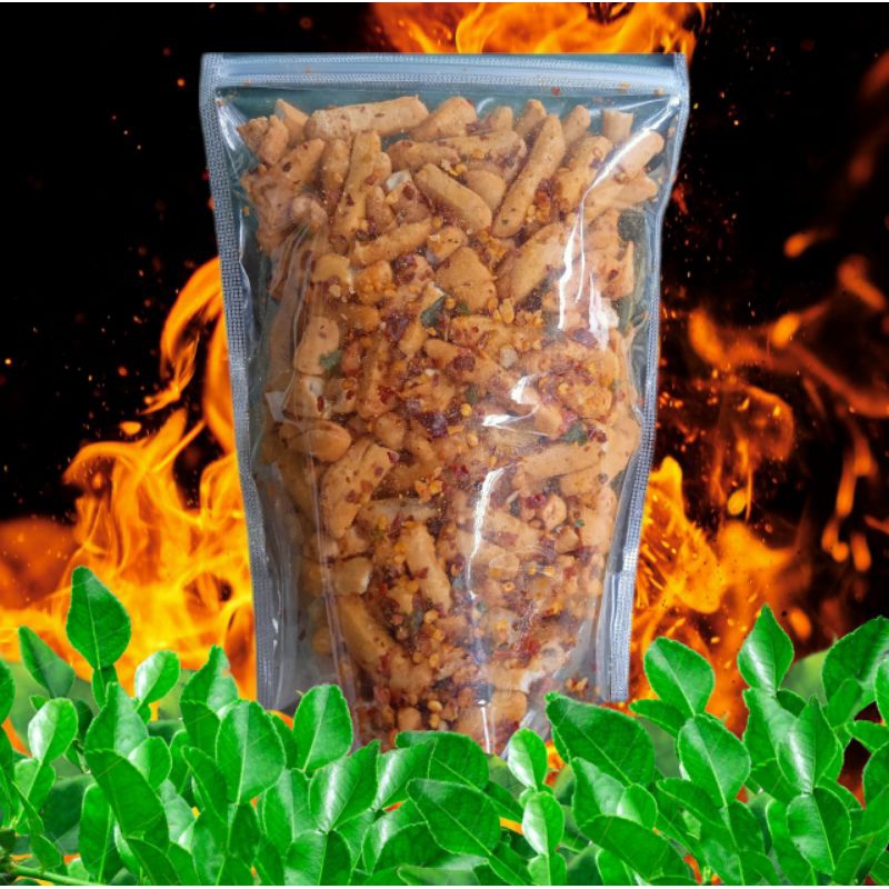 

Basreng Pedas Daun Jeruk 100gram - 250gram Camilan Bakso Goreng Pedas