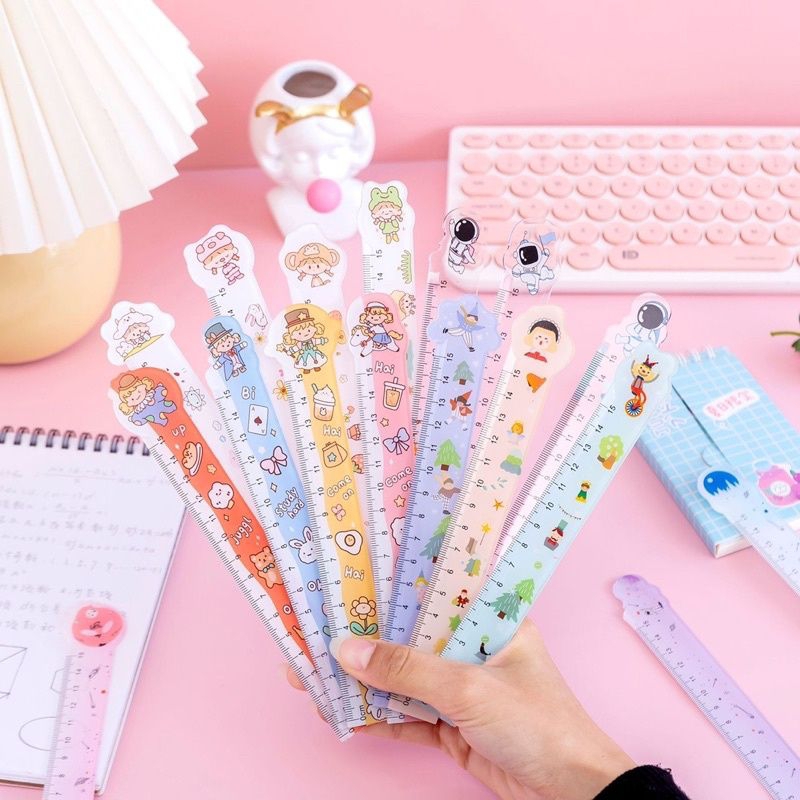 

Lucky Star Rabbit 15cm Acrylic Ruler / Penggaris Mistar Plastik Lucu Unik Murah