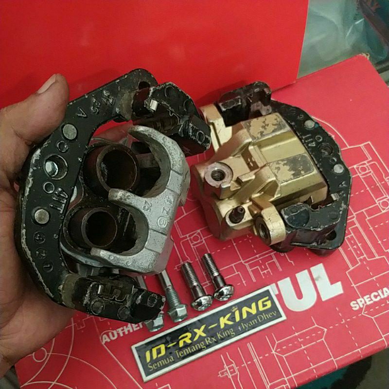 KALIPER RXKING NEW ORIGINAL COPOTAN MOTOR BONUS BAUT BINTANG CRUM