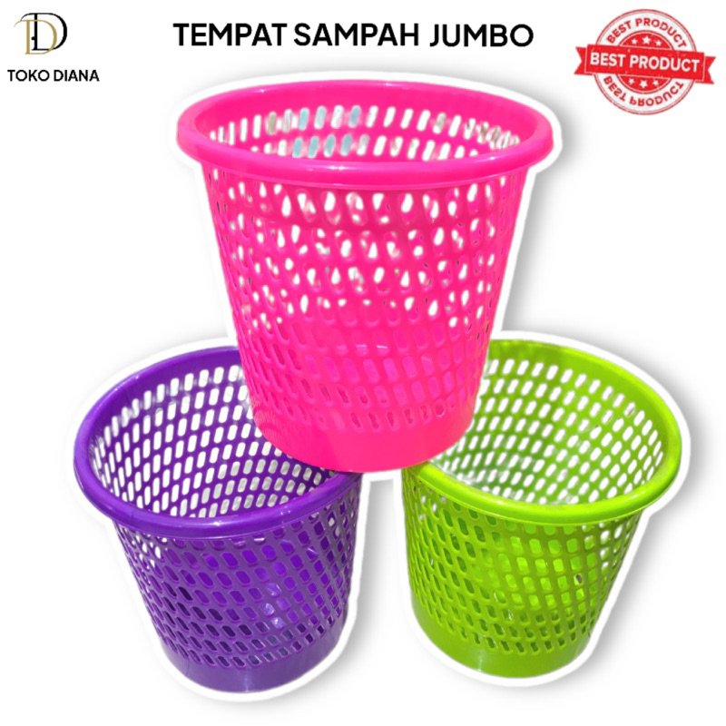 Keranjang sampah plastik panda - BESAR / tong sampah / tempat sampah / Tempat sampah plastik / Keran