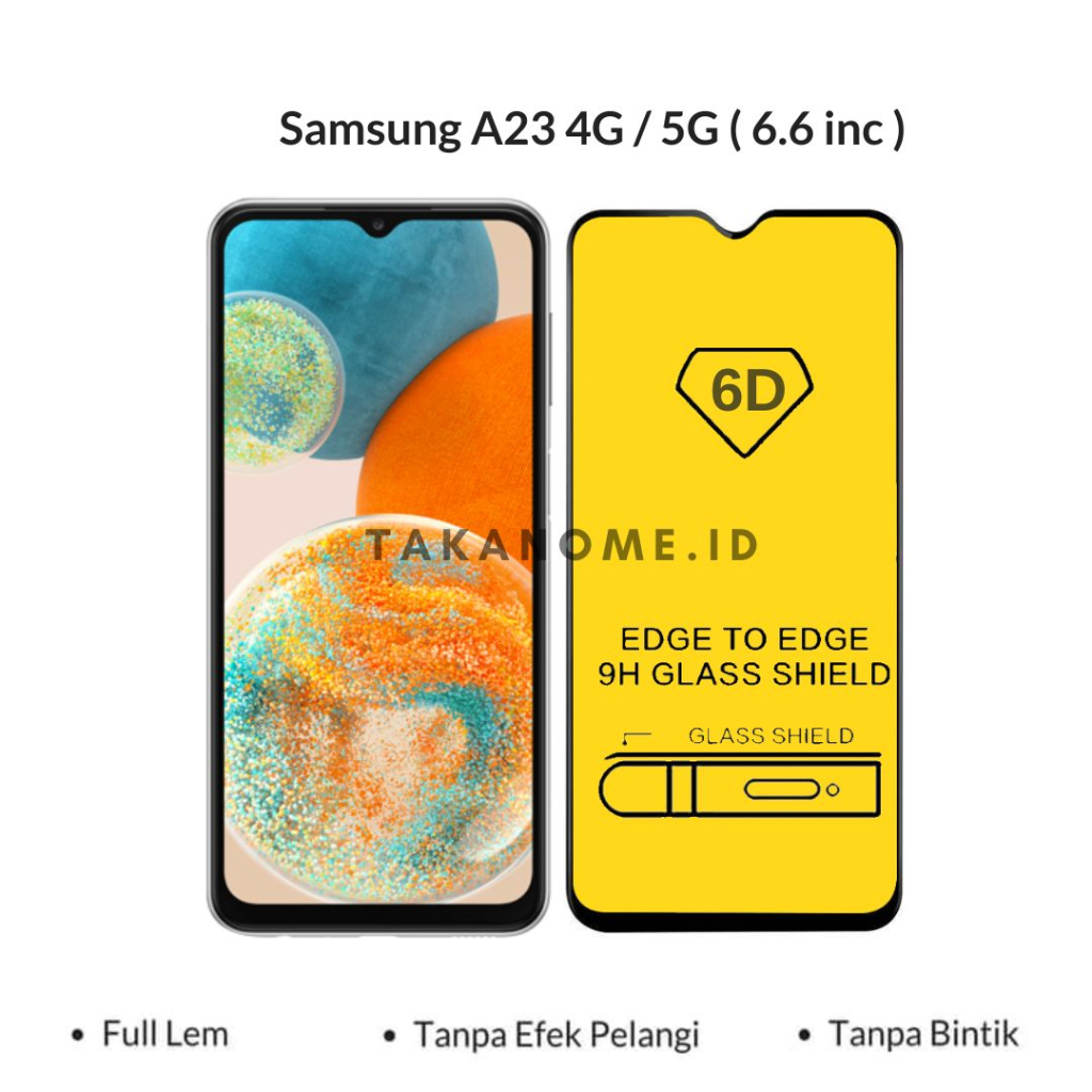 Tempered Glass Samsung A23 4G / 5G Full Cover