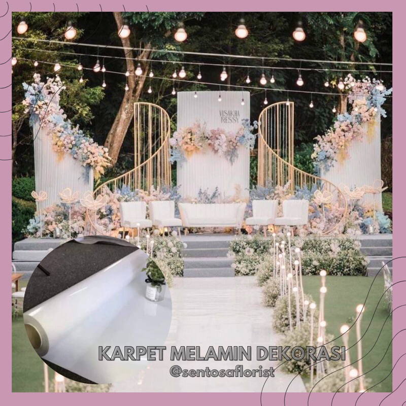KARPET MELAMIN DEKORASI PELAMINAN 125x100 BACKDROP DEKORASI/KARPET JALAN PELAMINAN DEKORASI