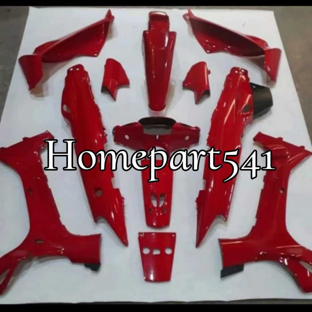 FULL SET BODY HALUS YAMAHA FIZ R FIZR POLOS WARNA MERAH