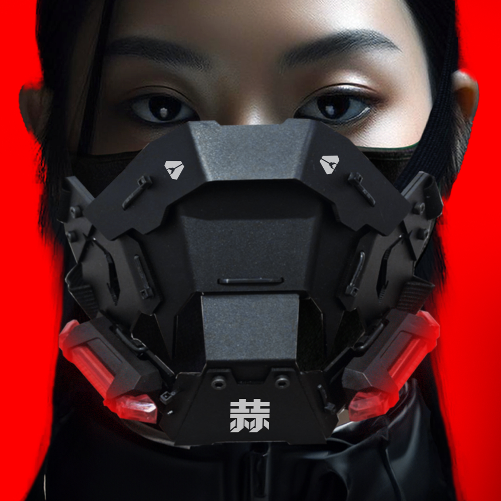 GHOST MASK MASKER TOPENG TECH WEAR MAR 3 RED LAMP