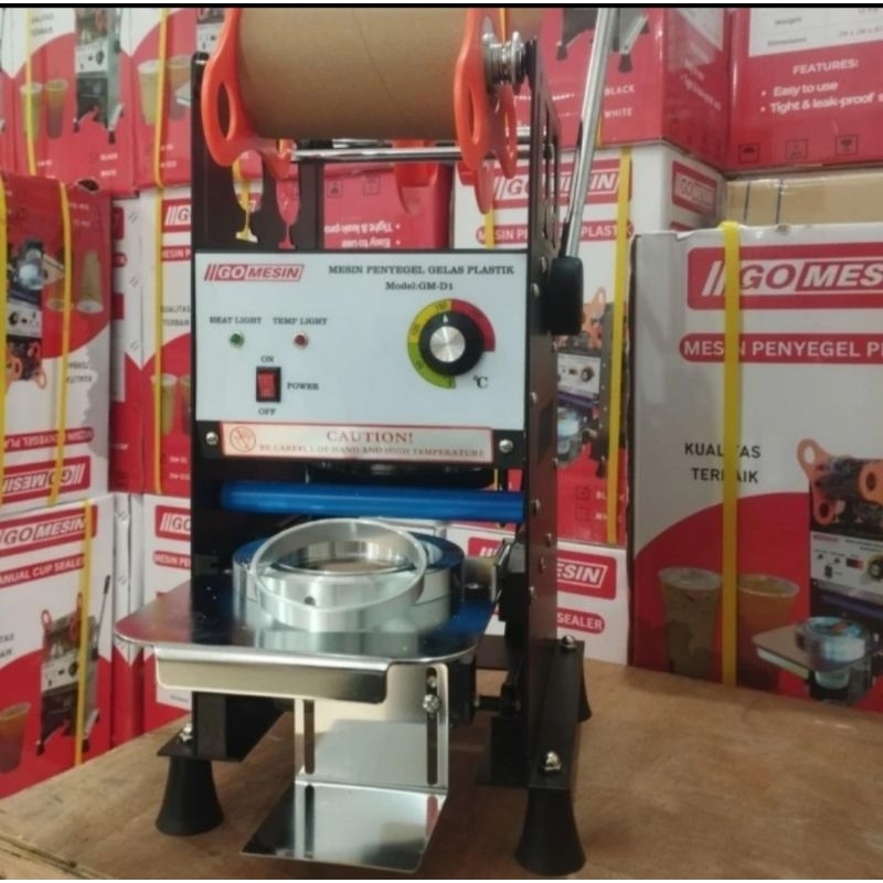 Cup Sealer/Mesin Pres plastik/Mesin penyegel cup Go Mesin GM-D1(12-22oz)