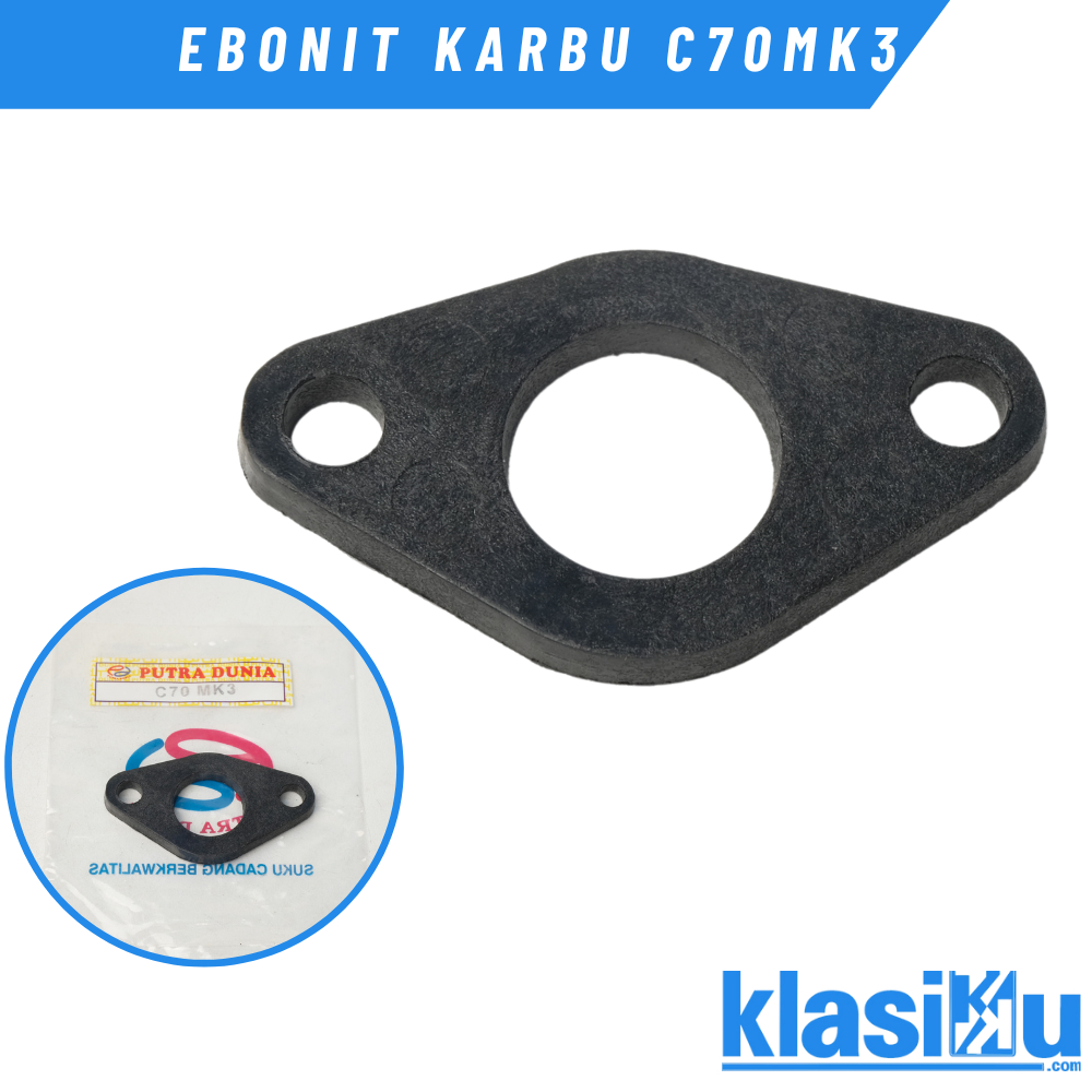 Ebonit Bonit  Packing Insulator Manifol Karburator Honda C70 MK3 C700 Detail Original