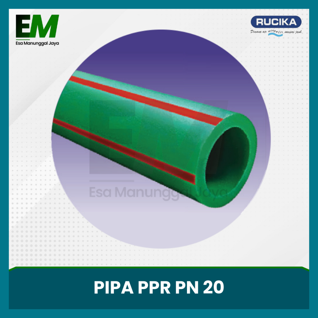 Pipa PPR PN 20 3/4" (25mm) Rucika / Pipa PPR 3/4 Inch PN 20 / Pipa PPR PN 20 Rucika 3/4"