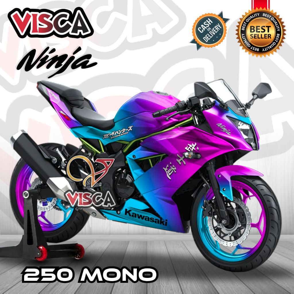 Decal Ninja 250RR Mono Full Body Stiker Ninja 250SL Striping Ninja 250 Sl Mono Dekal Ninja 250 Mono 