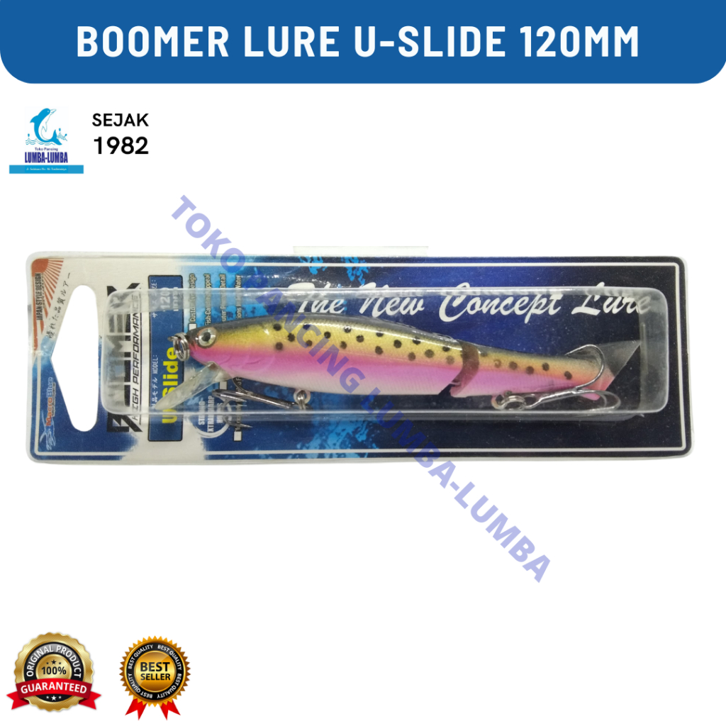 Boomer Lure U-Slide / Umpan Ikan Tiruan / Umpan Pancing