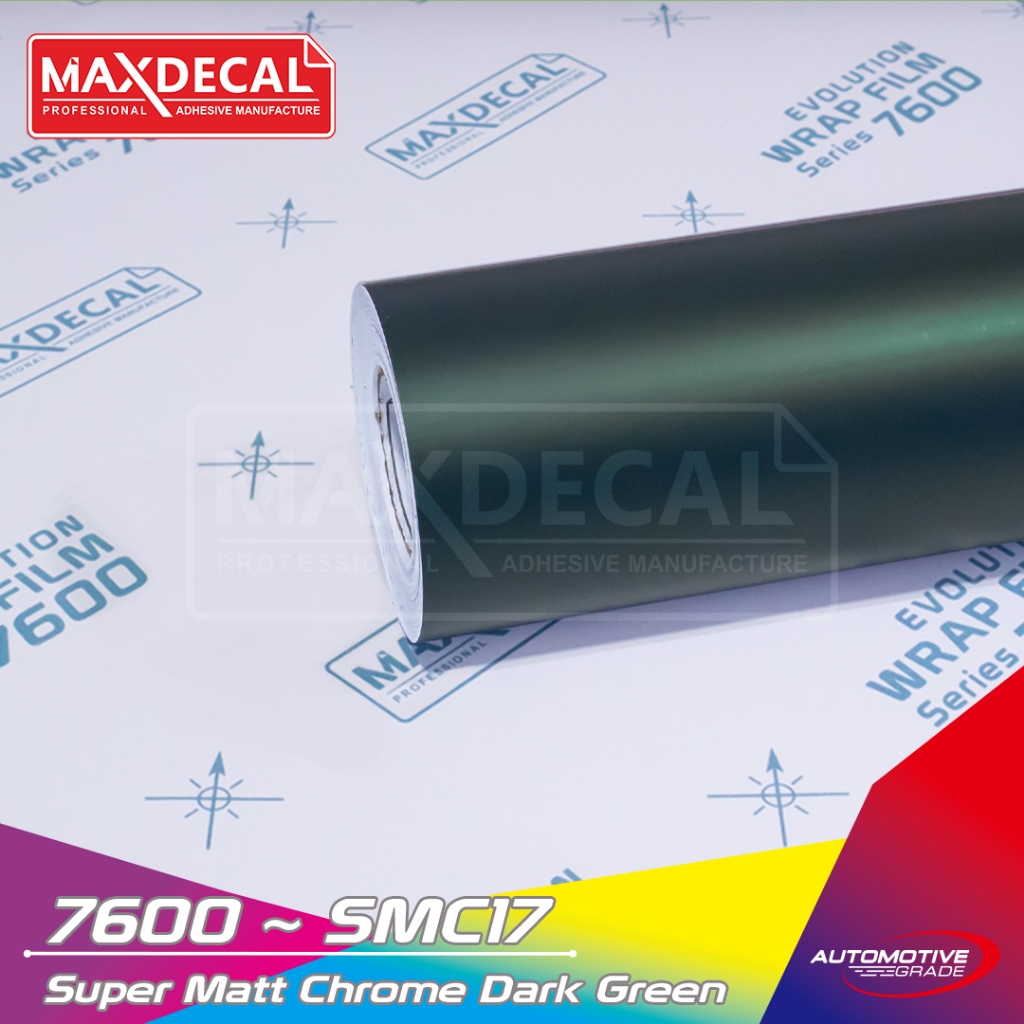 sticker skotlet MAXDECAL 7600 SMC17 satin dark green per 50 cm