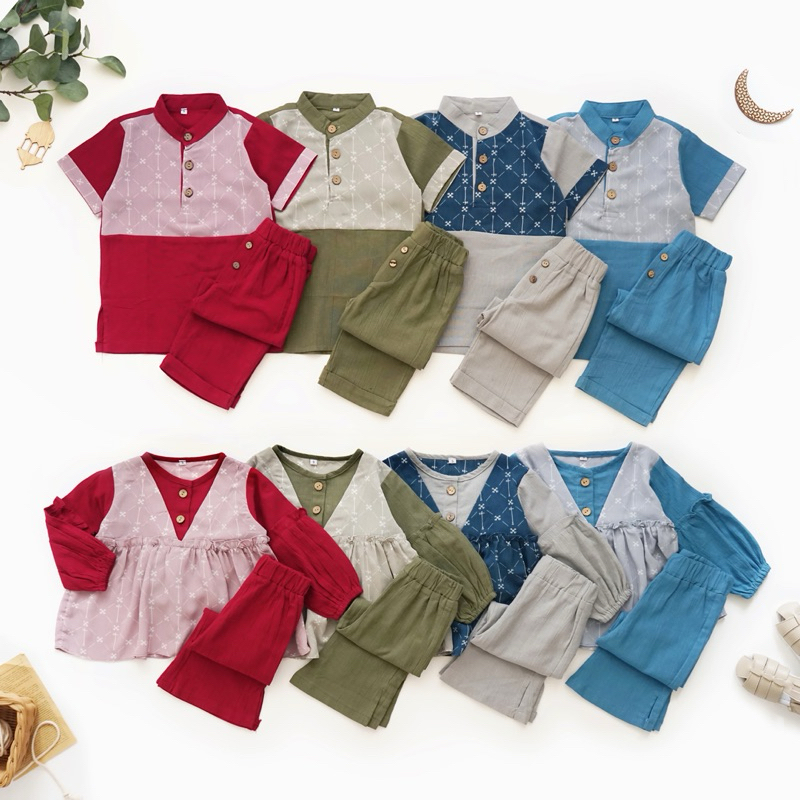 JAUZA COUPLE SET - little caim - baju muslim anak coup