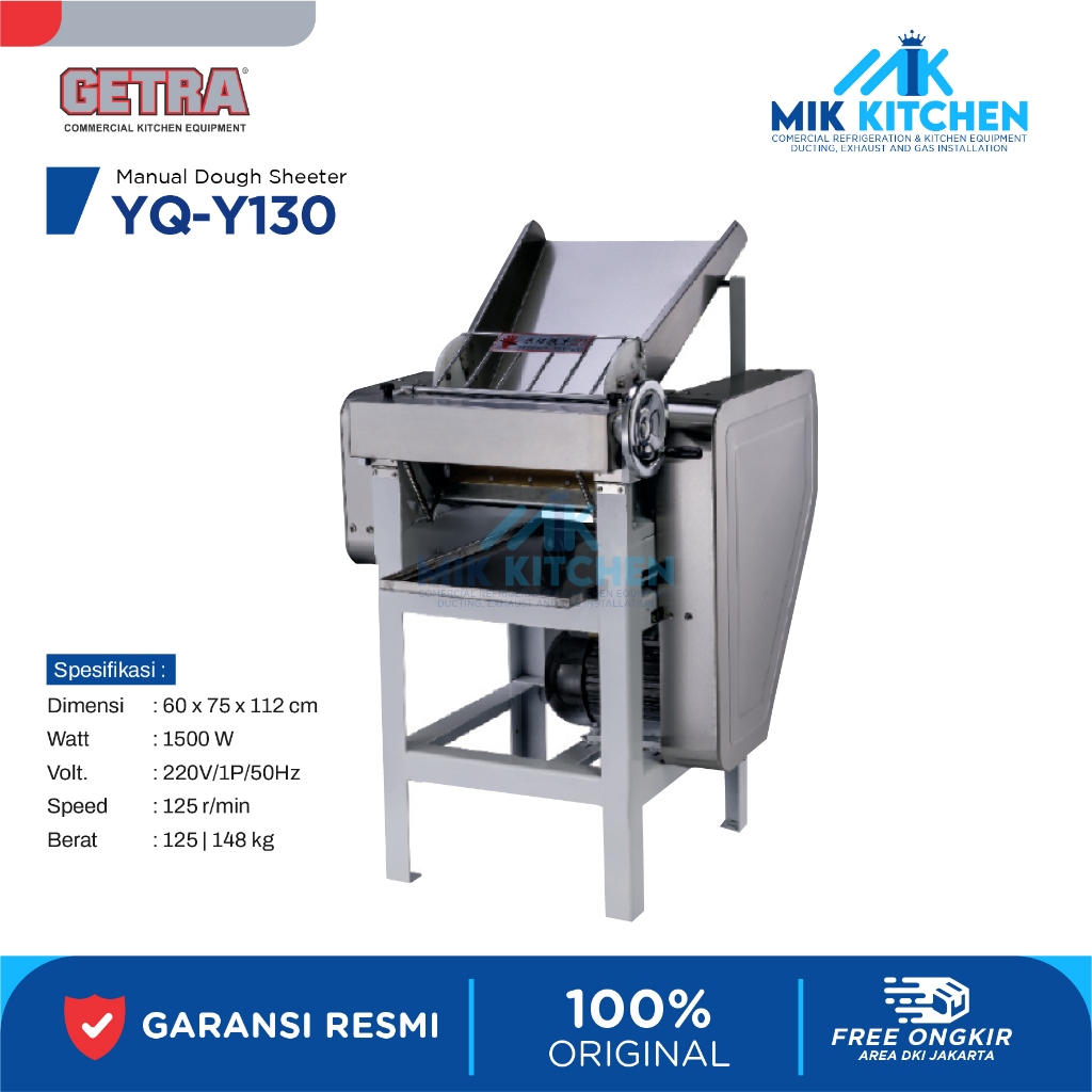 Dough Sheeter Manual GETRA YQ-Y130 / Alat Pres Adonan