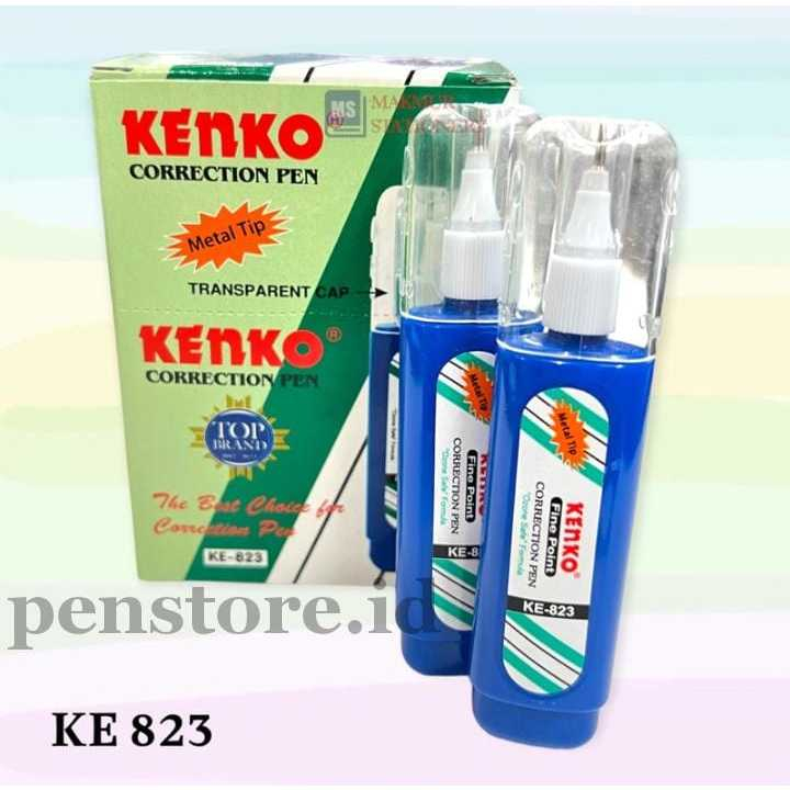 

(pcs) Stipo Cair KENKO KE-823 Oval Biru / Correction Pen Cair / Tipe X