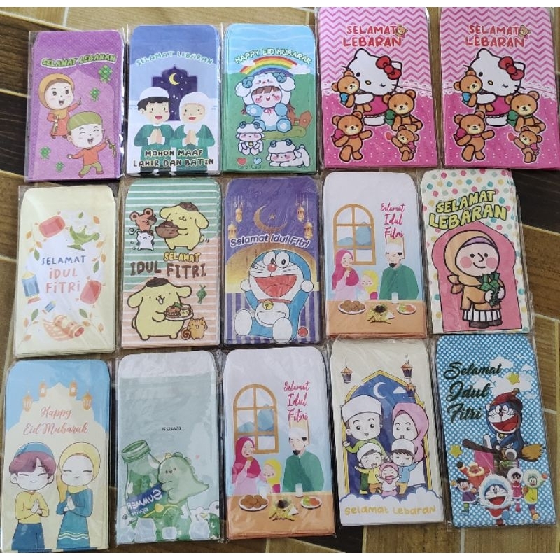 

amplop lebaran isi 10 lembar motif dikirim random