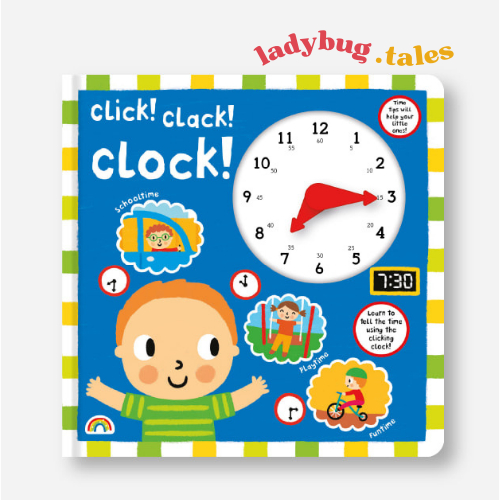 Click Clack Clock // Board Book Really Decent Book with Actual Clock