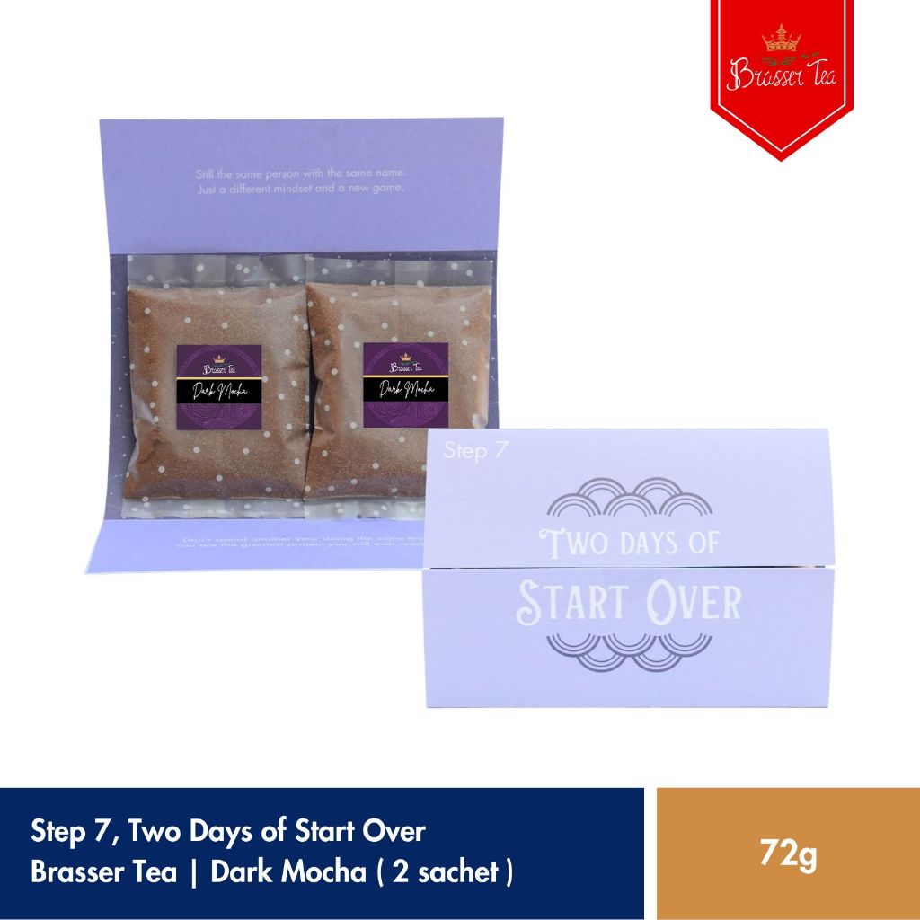 

Step 7. Two Days of Start Over | Dark Mocha | Bubuk Minuman Rasa Dark Mocha Isi 2 Sachet