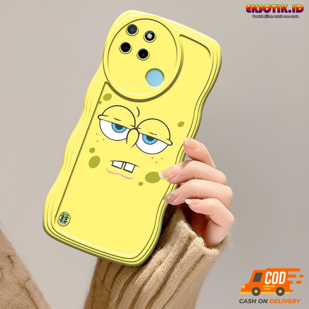 Case Realme C21Y Gelombang - Casing Realme C21Y  - Silikon Realme C21Y  - Softcase Realme C21Y  - Ke
