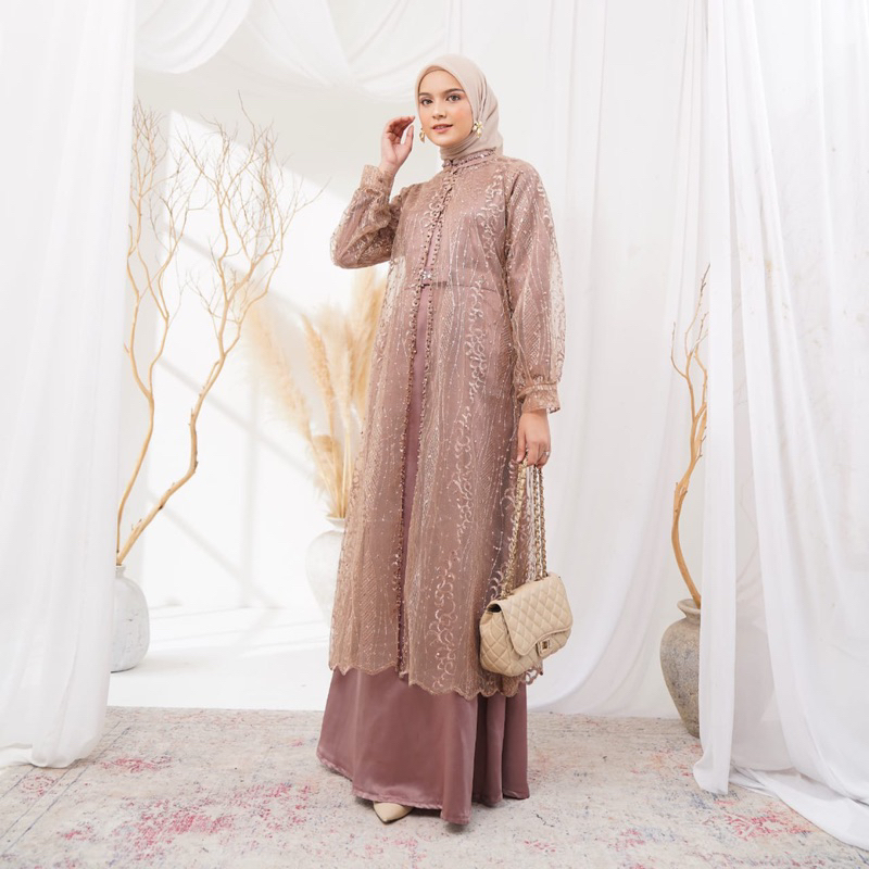 Gaun Gamis Kondangan / Dress Wisuda Muslim/ Gamis Jumbo Bigsize