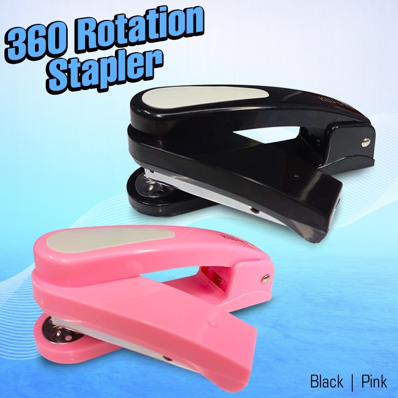

Staples kantor/Triple Stapler stepler rotatable/ Staples meja putar 3 arah besar
