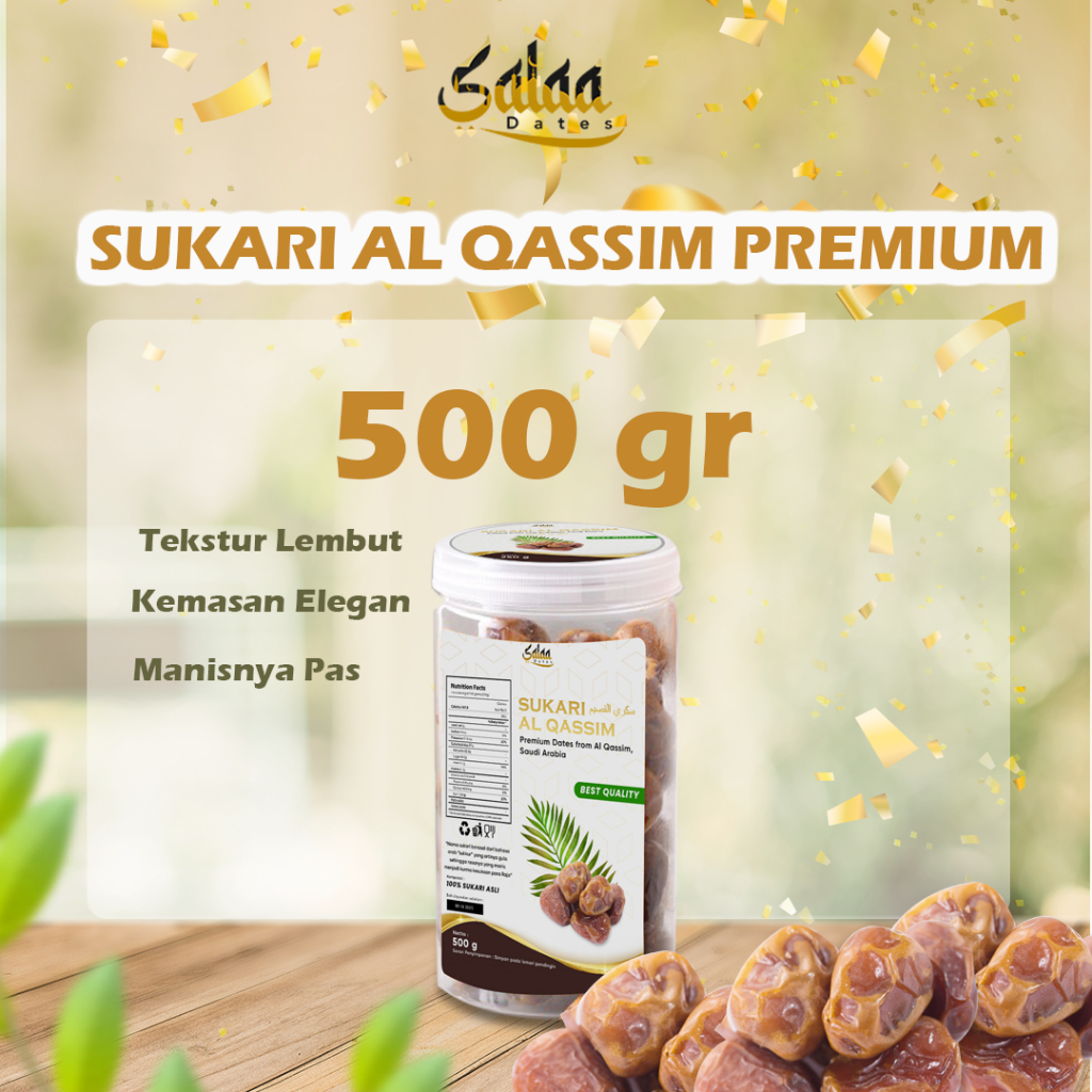 

Kurma Raja Sukari Al Qassim Asli 100% Premium 500 gr