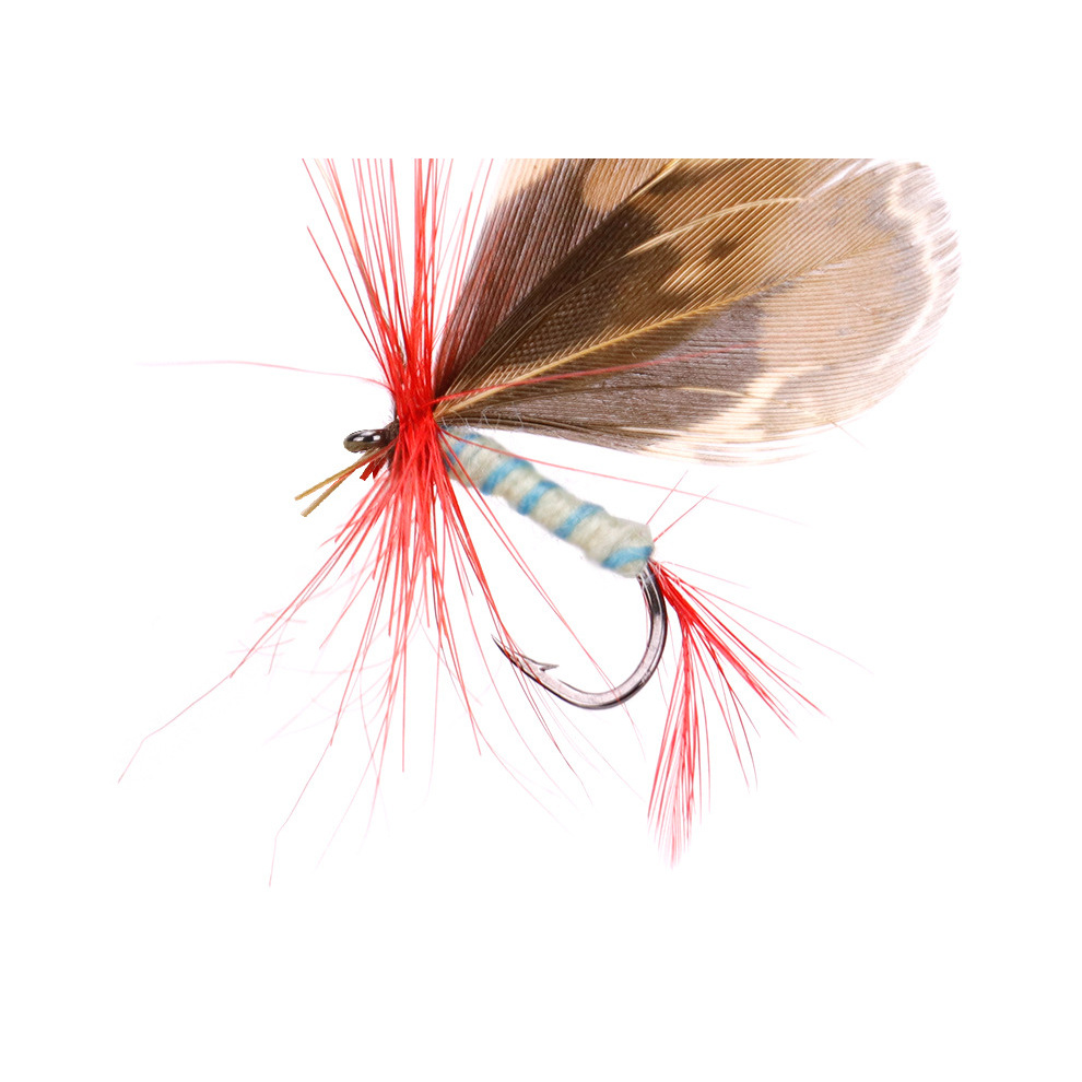 1 set (12pcs) Mata kail pancing dengan bulu