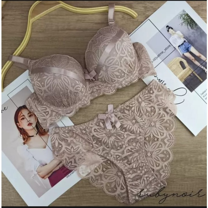 BRA SET bh + cd beha celana dalam wanita setelan renda import quality RC03 36-42 cup B / bra sexy
