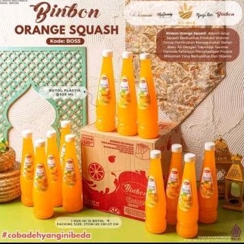 

Sirup Lebaran Binbon Orange Squash 520ml - Harga 1 Dus 12 Botol