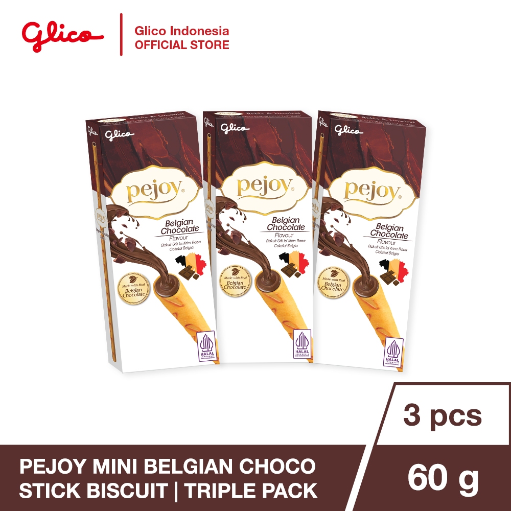 

Glico Pejoy Mini Belgian Chocolate Biscuit Triple Pack